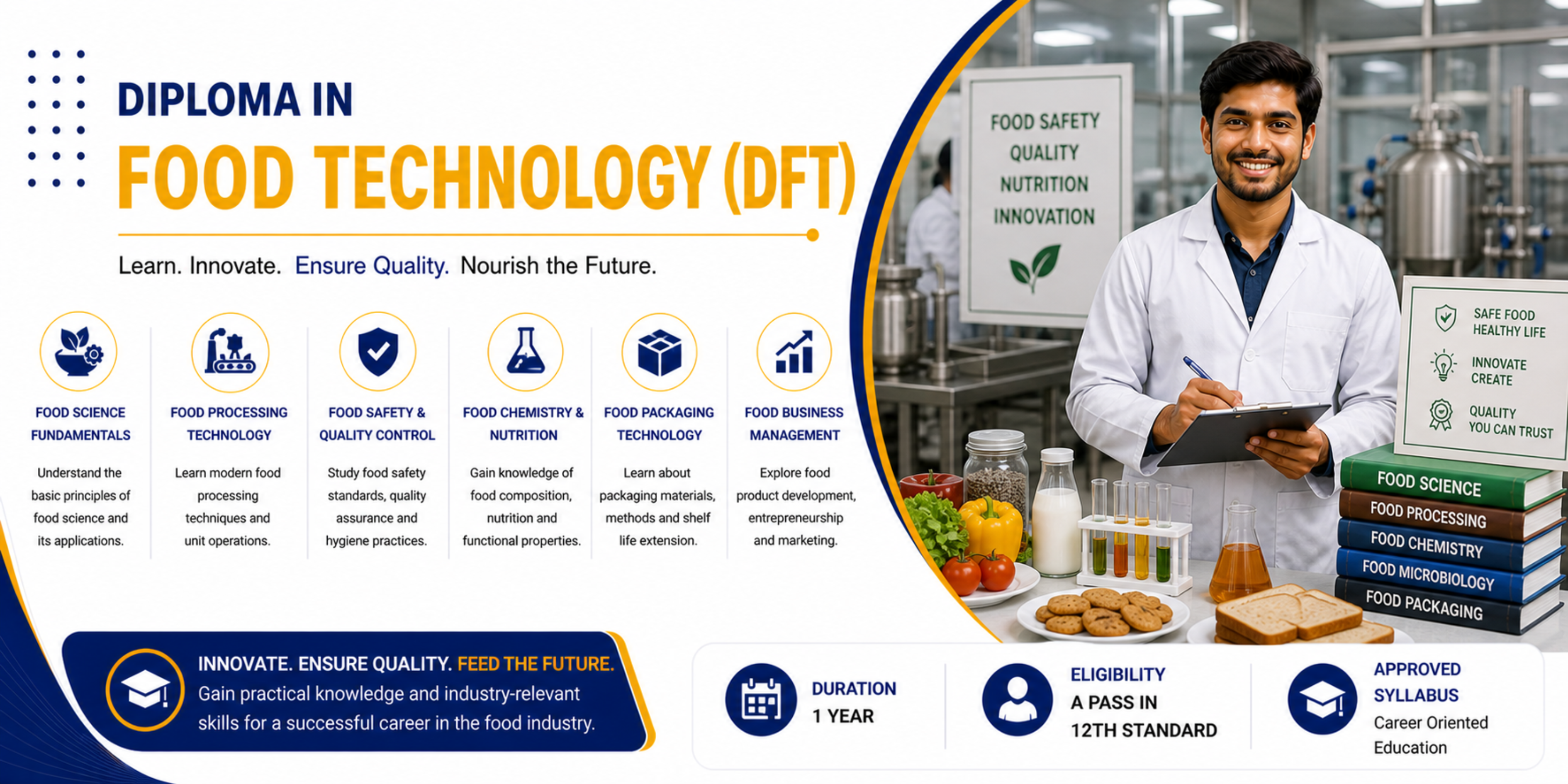 Diploma in Food Technology (DFT) in Coimbatore